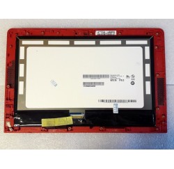 ENSEMBLE NEUF ECRAN LCD + VITRE TACTILE HP Pavilioin X2 10-n series - Cadre Rouge - B101EAN01, 828112-441, 6070B0936802