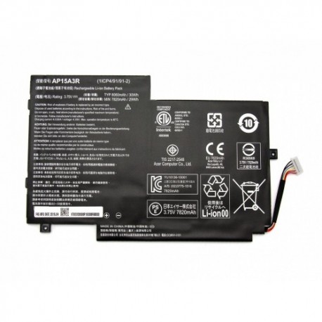 BATTERIE NEUVE COMPATIBLE ACER Aspire Switch 10E, SW3-013-1566 - AP15A3R