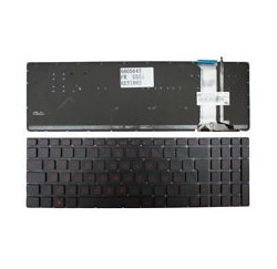 CLAVIER AZERTY NEUF SANS COQUE ASUS G750, G750IS, G750JH, G750JW, G750JX - Gar 1 an - Rétroéclairé