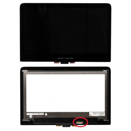 ENSEMBLE VITRE TACTILE + ECRAN LCD HP X360 13-U séries - 856019–001