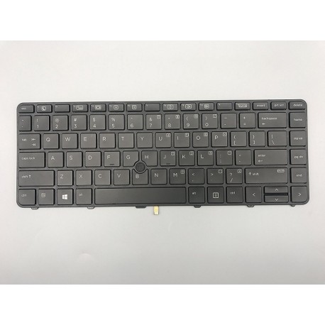 CLAVIER QWERTY US HP Probook 430 G3 430 G4 440 G3 440 G4 445 G3 - 822338-001 Rétroéclairé