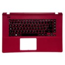 CLAVIER AZERTY NEUF + COQUE ROUGE ACER ES1-520 6B.G2NN2.015