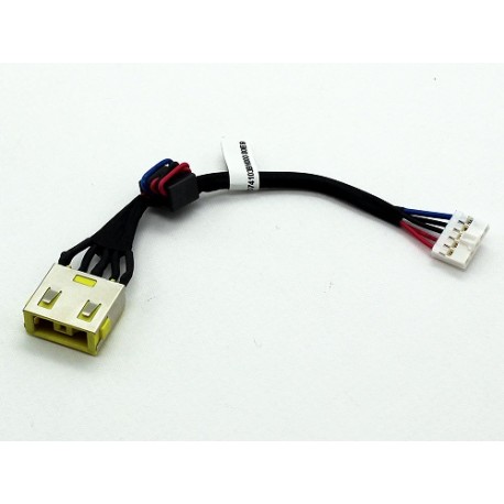 CONNECTEUR DC JACK + CABLE IBM LENOVO G400, G505S - DC30100PD00 DC30100PE00 DC30100NW00 41044N000