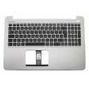 CLAVIER AZERTY NEUF + COQUE ASUS R516UB - 90NB0A52-R30090 Gris rétroéclairé