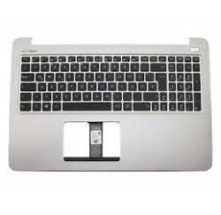 CLAVIER AZERTY NEUF + COQUE ASUS R516UB - 90NB0A52-R30090 Gris rétroéclairé