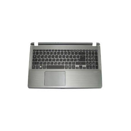 COQUE SUPERIEURE + CLAVIER ACER Aspire V5-572G V5-572P V5-572PG - 60.M9YN7.029 Silver Gris