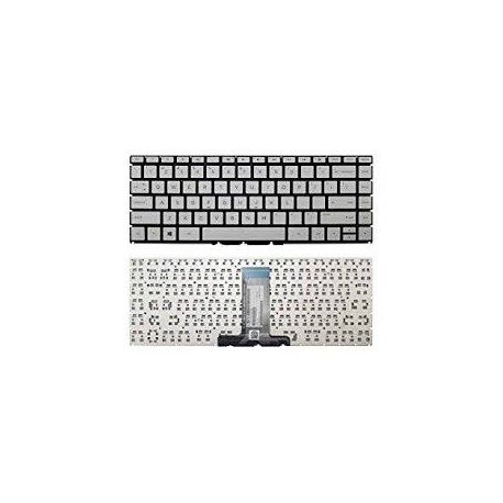 CLAVIER AZERTY HP Pavilion 14-BK 14-bk000 14-bk100 - Sans Cadre Silver