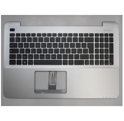 CLAVIER AZERTY NEUF + COQUE ASUS X555, X555LD -  90NB0AF2-R31FR0 Argenté