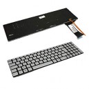 CLAVIER AZERTY SILVER RETROECLAIRE ASUS N752VX - Gar 1an