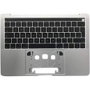 CLAVIER AZERTY + COQUE SILVER APPLE MACBOOK PRO TOUCH BAR 13" SILVER A1706 2016 2017