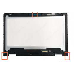 ENSEMBLE ECRAN LCD + VITRE TACTILE + CADRE DELL Inspiron 13-5000 - 40 PINS - Coins rectangulaires