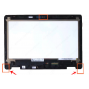 ENSEMBLE ECRAN LCD + VITRE TACTILE + CADRE DELL Inspiron 13-5000 - 40 PINS - Coins ronds