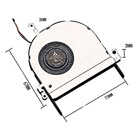 VENTILATEUR ASUS B9440, B9440U - 13NX0150P01111 NC55C01-17E01