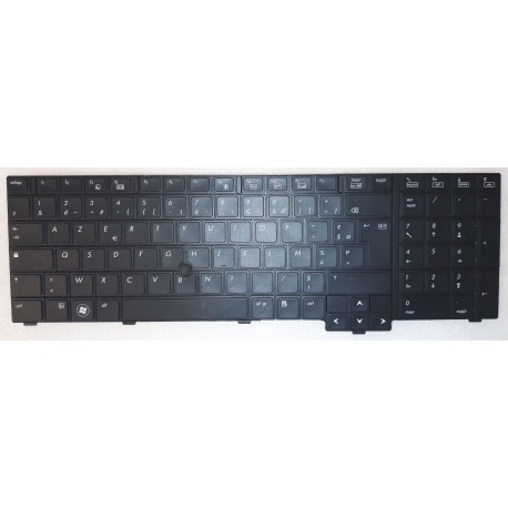 CLAVIER AZERTY HP EliteBook8740P, 8740W -  597581-051 598045-051