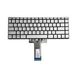 CLAVIER AZERTY ARGENT RETROECLAIRE HP X360 14-BA