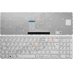 CLAVIER AZERTY BLANC TOSHIBA Satellite C70-C