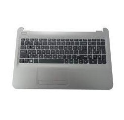 CLAVIER AZERTY NEUF HP 15-AY series - clavier Noir - Cadre Silver/Gris