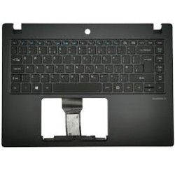 Clavier azerty+coque noire ACER Travelmate TMX314-51, Travelmate X314-51, X3410 - 6B.VJ5N4.011 Gar.6 mois