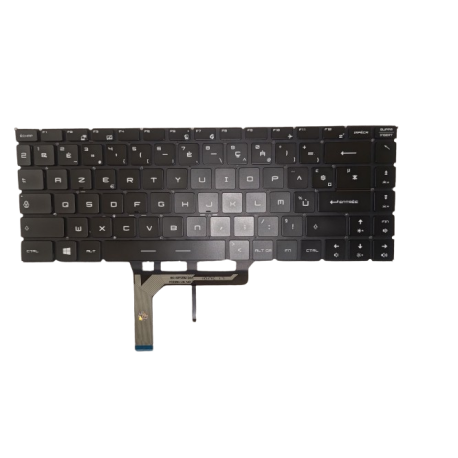 CLAVIER AZERTY NOIR MSI MODERN 14 MS-14D3  - Rétroéclairé - Gar 1 an