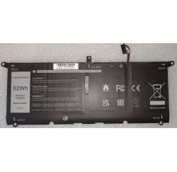 BATTERIE COMPATIBLE DELL XPS 13 9370 9380 D1605G G8VCF 7.6V 52Wh - DXGH8 0DXGH8