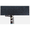 CLAVIER AZERTY RETROECLAIRE BLEU LENOVO Ideapad L340-17IRH 81LL Gaming