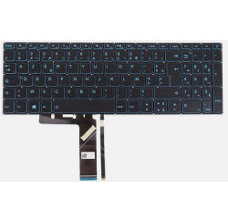 CLAVIER AZERTY RETROECLAIRE BLEU LENOVO Ideapad L340-17IRH 81LL Gaming