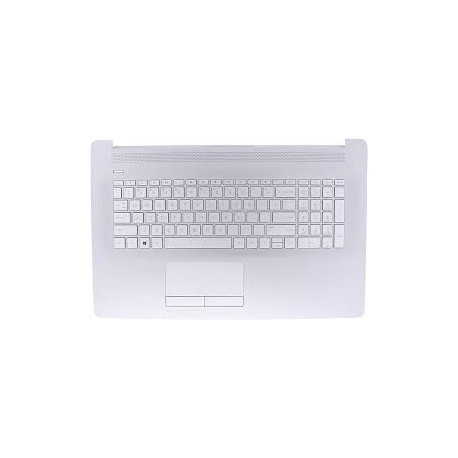 CLAVIER AZERTY + COQUE GRISE NSV HP 17-BS, 17-BY, 17-BU, 17-BR, 17-BQ, 17-AK - L92785-051