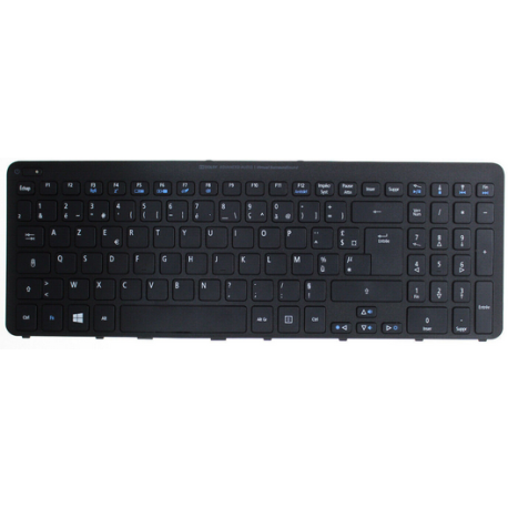 CLAVIER AZERTY NEUF ACER ASPIRE  V5-531, V5-571G, V5-571, V5-531G - 60.M2FN1.009 - Cadre Noir